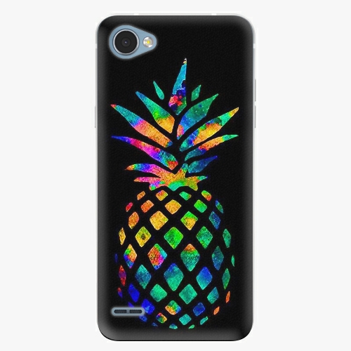 Plastový kryt iSaprio - Rainbow Pineapple - LG Q6