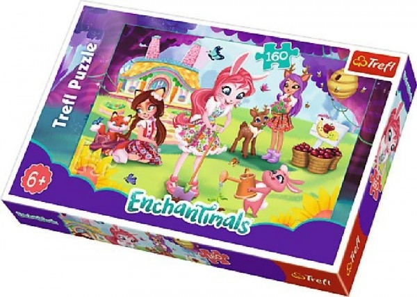 Puzzle Enchantimals 41x27,5cm 160 dílků v krabici 29x19x4cm