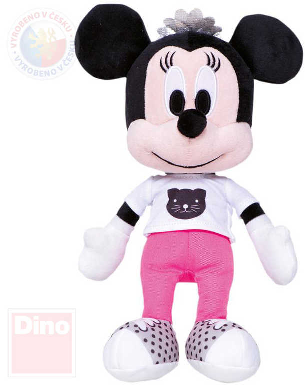 DINO PLYŠ Disney myška Minnie Mouse růžové kalhoty 25cm *PLYŠOVÉ HRAČKY*