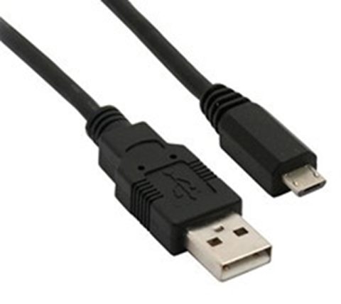 Solight USB kabel, USB 2.0 A konektor - USB B micro konektor, sáček, 50cm