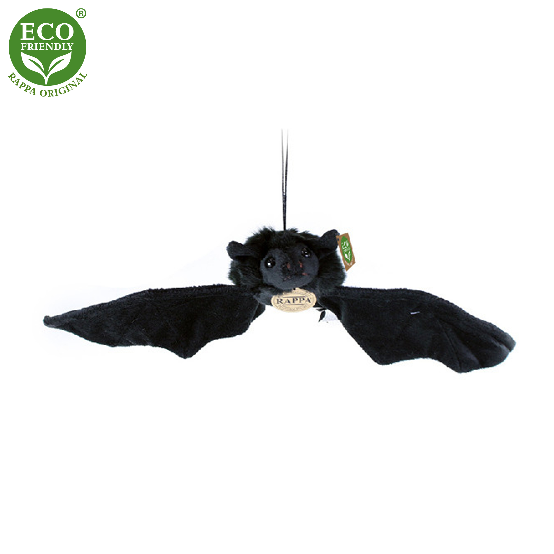Rappa Eco-Friendly - Plyšový netopýr černý 16 cm