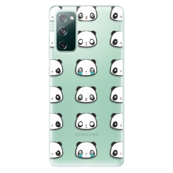 Odolné silikonové pouzdro iSaprio - Panda pattern 01 - Samsung Galaxy S20 FE