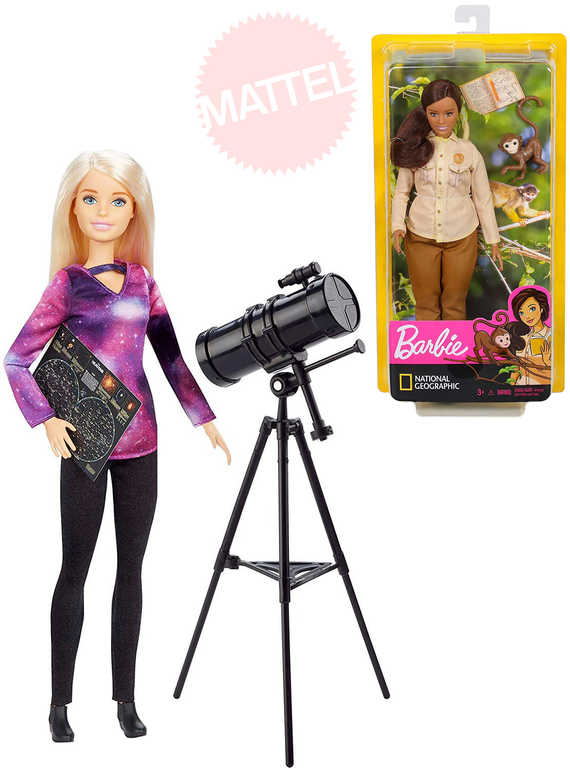 MATTEL BRB Povolání National Gegraphic set panenka Barbie s doplňky