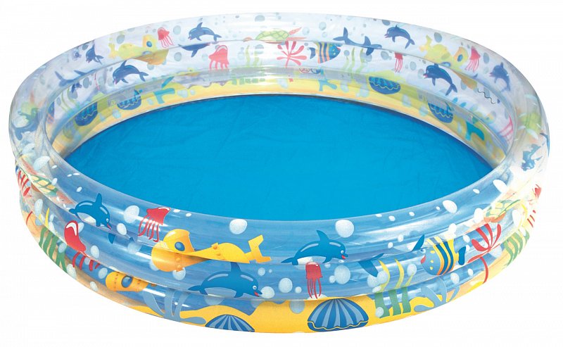 Bestway - Dětský nafukovací bazének s motivem rybiček, 152 x 30cm, bez filtrace