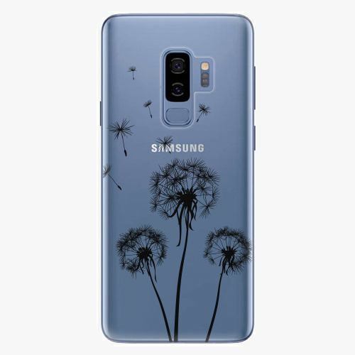 Plastový kryt iSaprio - Three Dandelions - black - Samsung Galaxy S9 Plus
