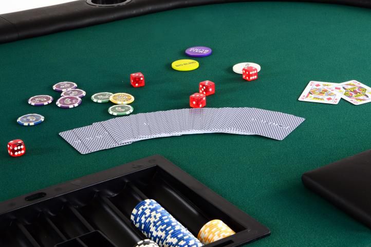 Poker stůl skládací - Black Jack - až pro 9 + 1 hráčů