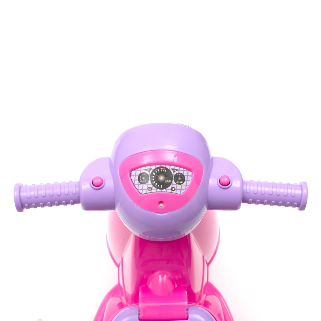 Dětské odrážedlo motorka se zvukem Baby Mix Scooter - růžová