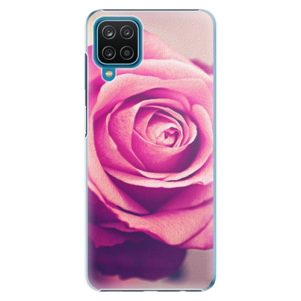 Plastové pouzdro iSaprio - Pink Rose - Samsung Galaxy A12