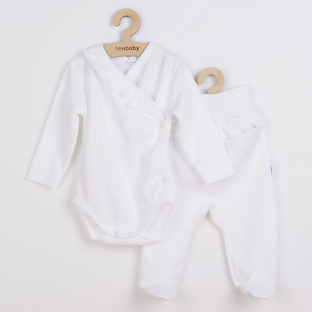 2-dílná kojenecká souprava New Baby Stripes - bílá/62 (3-6m)
