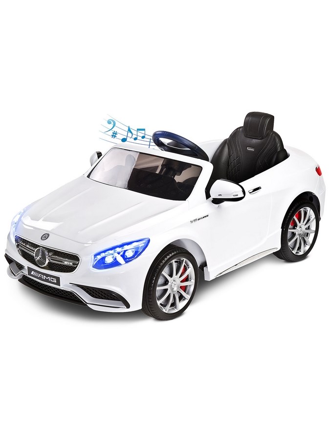 Elektrické autíčko Toyz Mercedes-Benz S63 AMG-2 motory - white - bílá