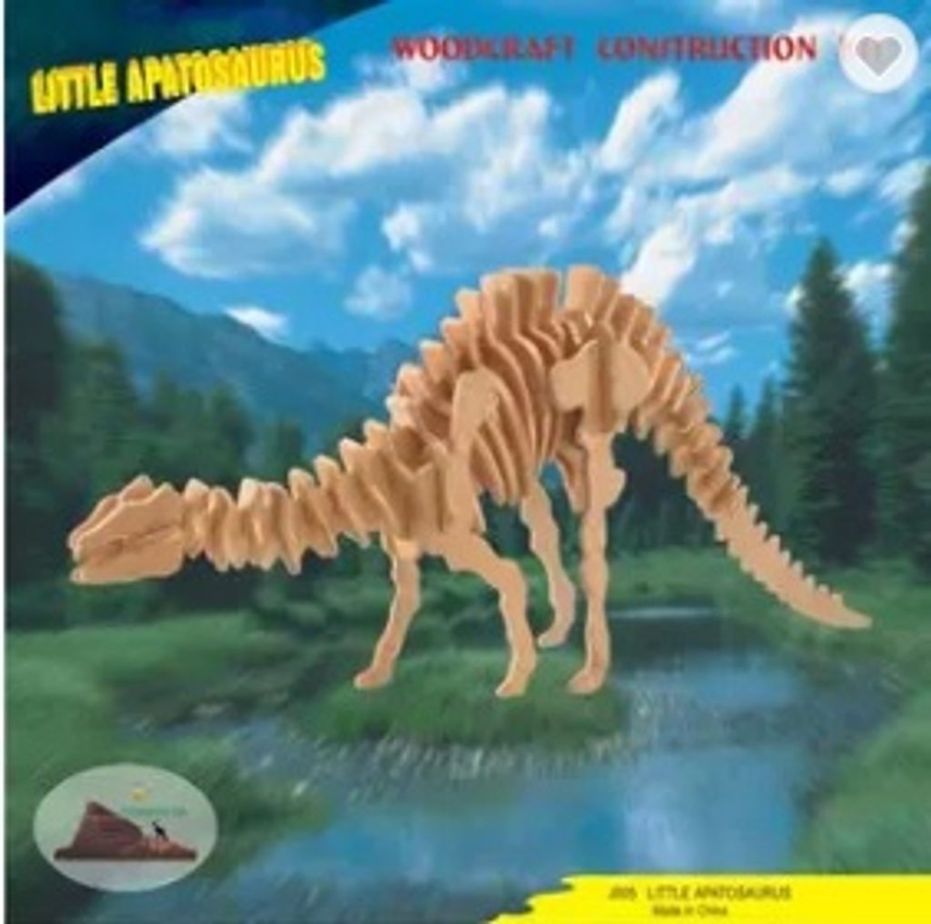Woodcraft Dřevěné 3D puzzle Apatosaurus střední