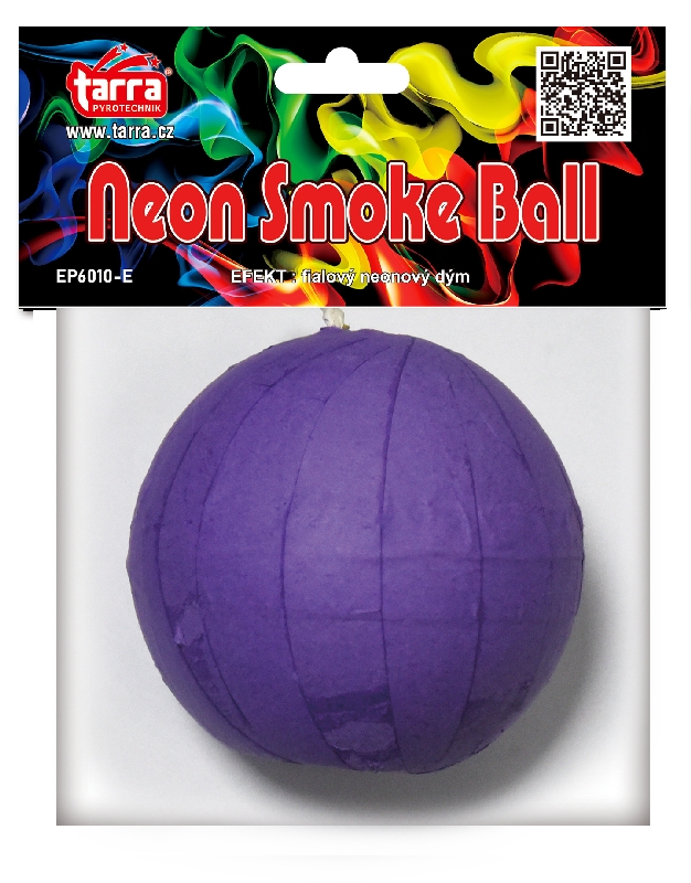 Dýmovnice fialová 1ks Neon Smoke Ball