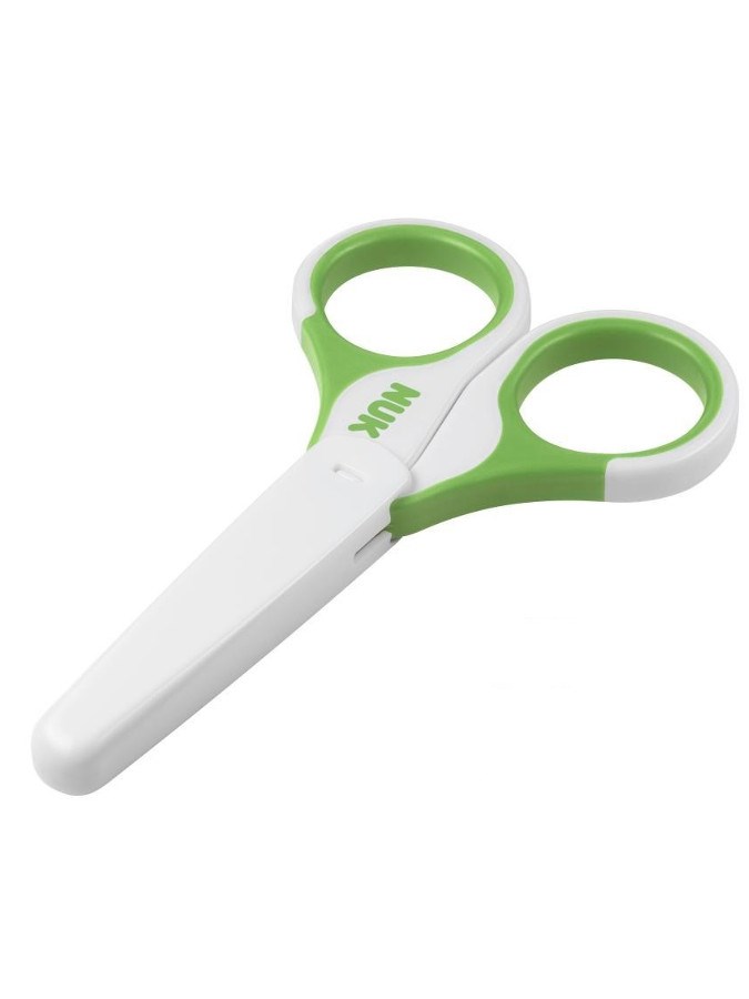 Dětské zdravotní nůžky s krytem Nuk - zelená