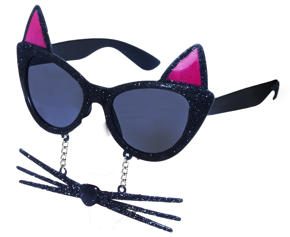 Karnevalové brýle kočka s vousy