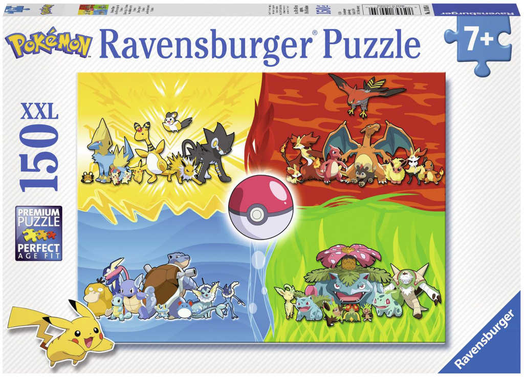 RAVENSBURGER Puzzle XXL Pokémoni 49x36cm skládačka 150 dílků