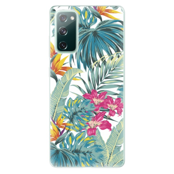 Odolné silikonové pouzdro iSaprio - Tropical White 03 - Samsung Galaxy S20 FE