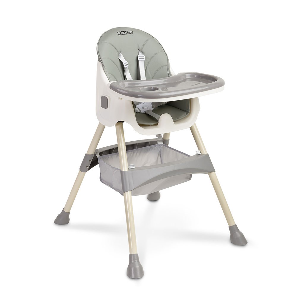 Jídelní židlička 2v1 CARETERO Bill - grey - šedá