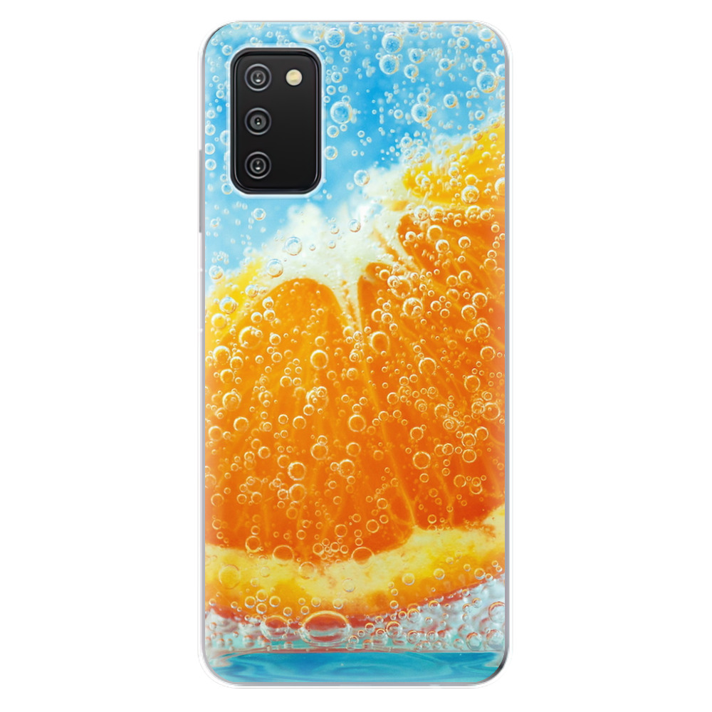 Odolné silikonové pouzdro iSaprio - Orange Water - Samsung Galaxy A03s