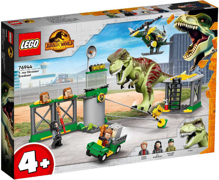 LEGO JURASSIC WORLD Útěk T-Rexe 76944 STAVEBNICE