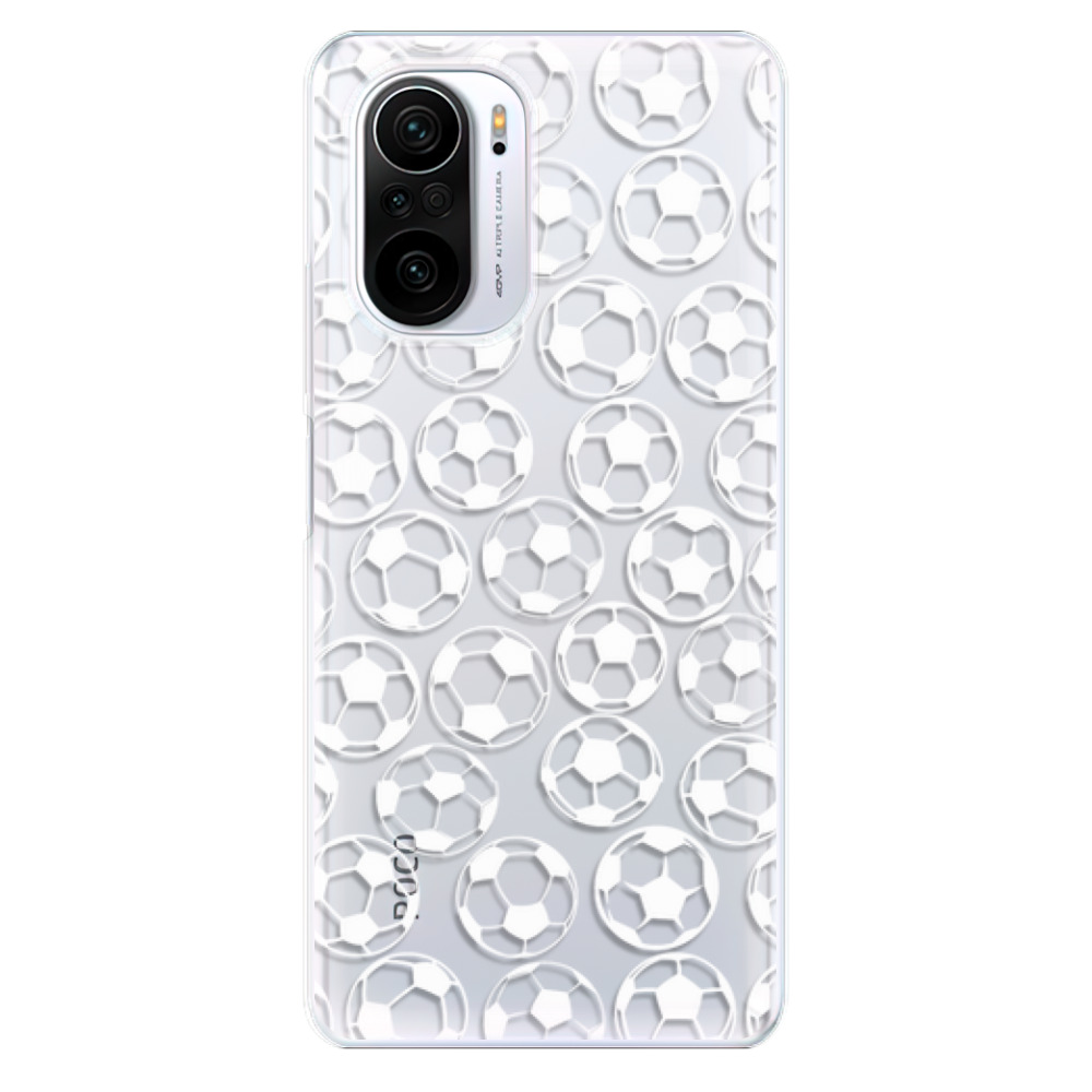 Odolné silikonové pouzdro iSaprio - Football pattern - white - Xiaomi Poco F3