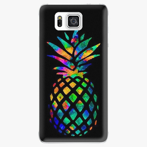 Plastový kryt iSaprio - Rainbow Pineapple - Samsung Galaxy Alpha