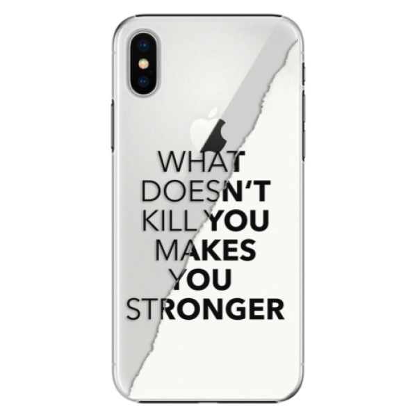 Plastové pouzdro iSaprio - Makes You Stronger - iPhone X