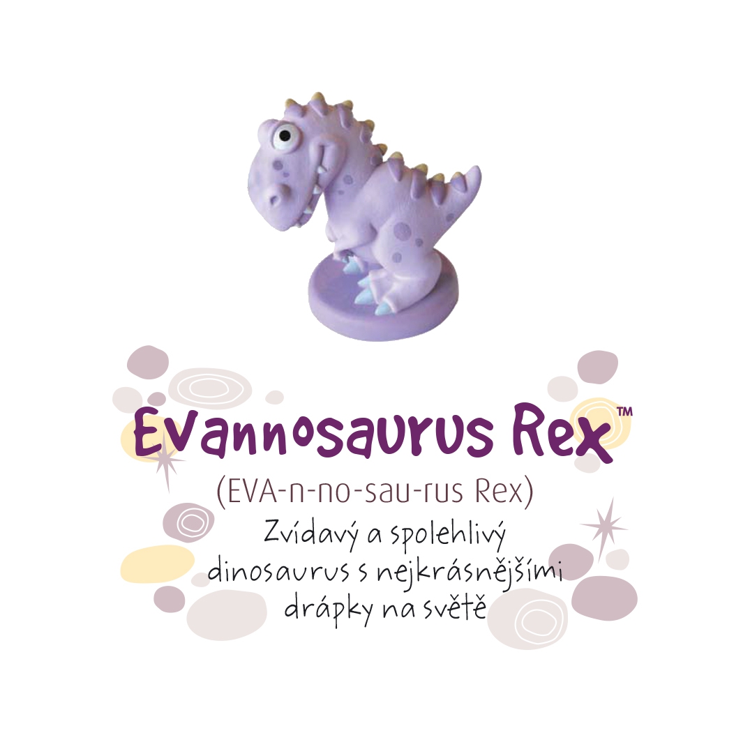 Dino pokladnička - Evannosaurus Rex