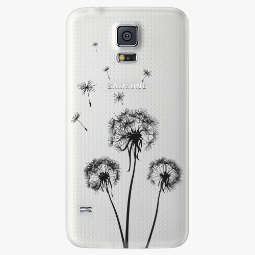 Plastový kryt iSaprio - Three Dandelions - black - Samsung Galaxy S5