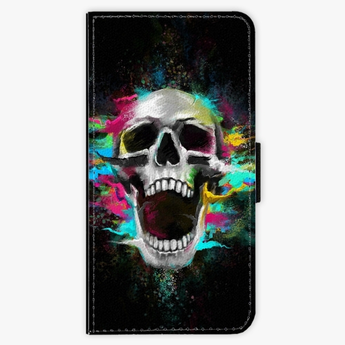 Flipové pouzdro iSaprio - Skull in Colors - iPhone 7