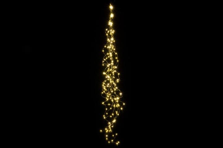 Vánoční dekorativní osvětlení, drátky, 200 LED, teple bílé