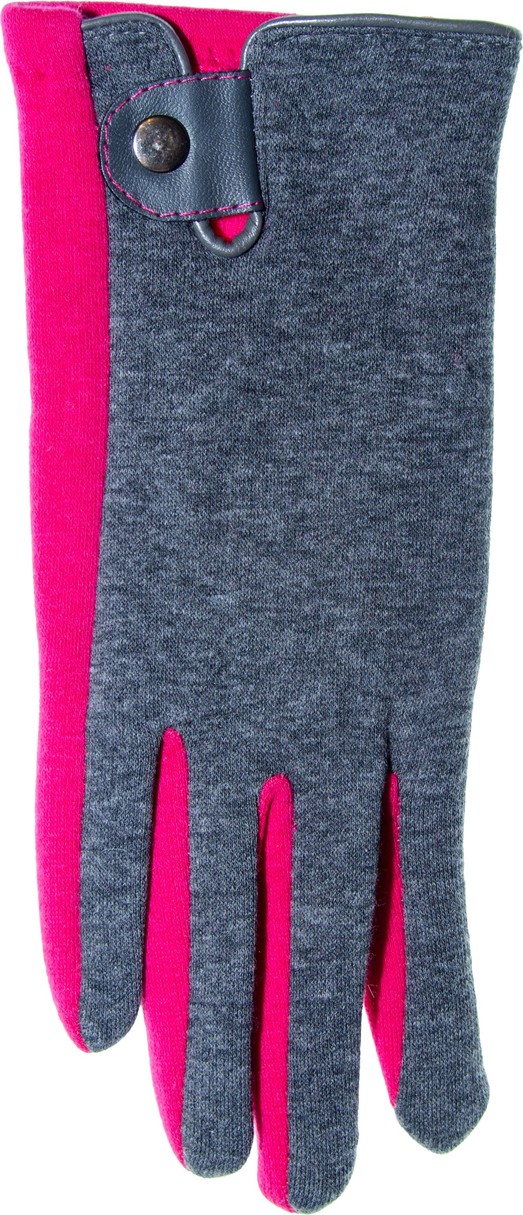 Dámské dvoubarevné rukavice R-039 - YO! - Mix barev/22 cm