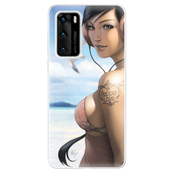 Odolné silikonové pouzdro iSaprio - Girl 02 - Huawei P40