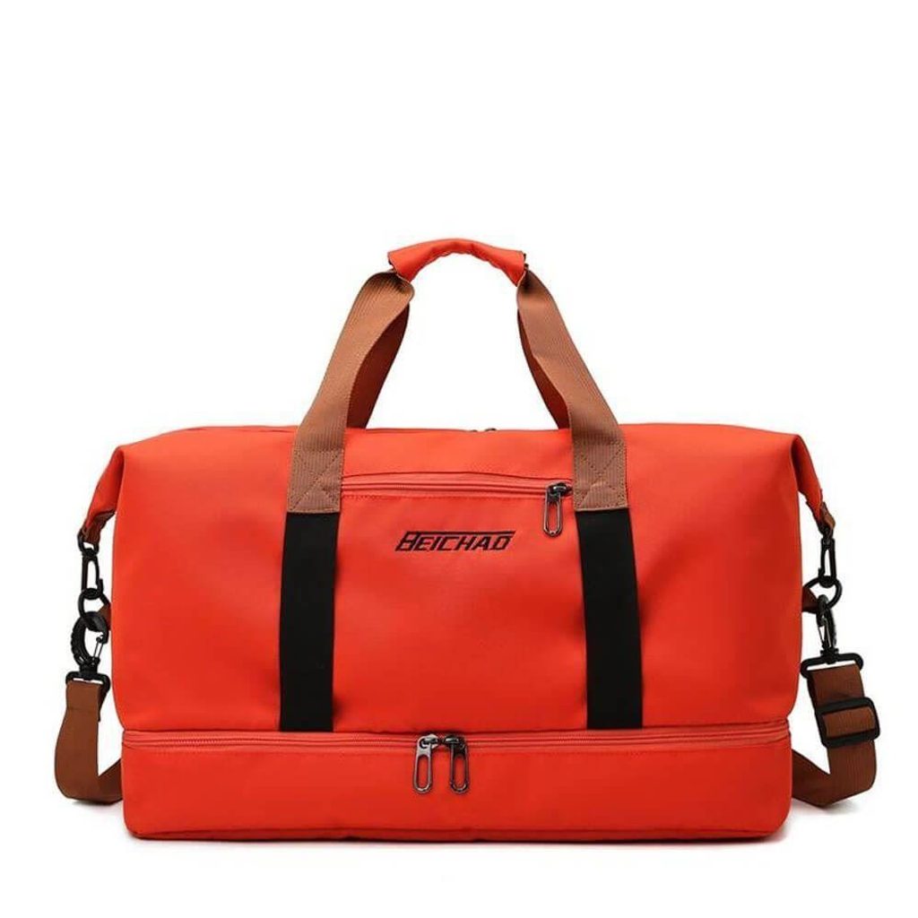 Cestovní taška s popruhem - oranžová