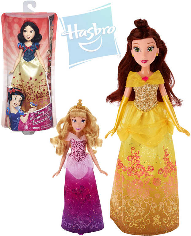 HASBRO Disney Princess panenka 30cm princezna bohatě zdobené šaty 4 druhy