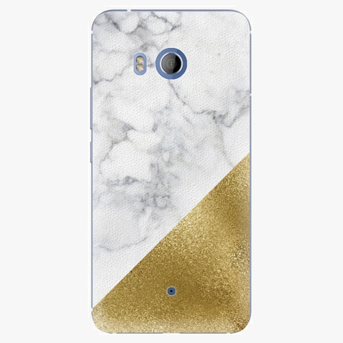 Plastový kryt iSaprio - Gold and WH Marble - HTC U11