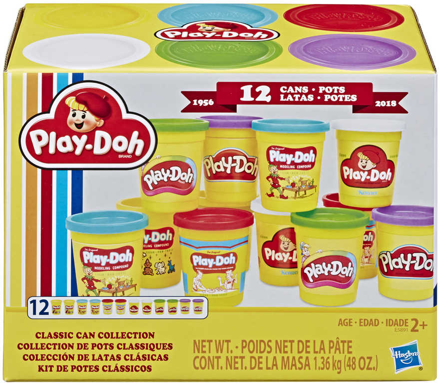 HASBRO PLAY-DOH Modelína barevná set 12 kelímků v krabici