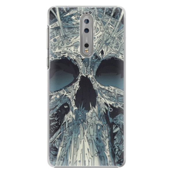 Plastové pouzdro iSaprio - Abstract Skull - Nokia 8