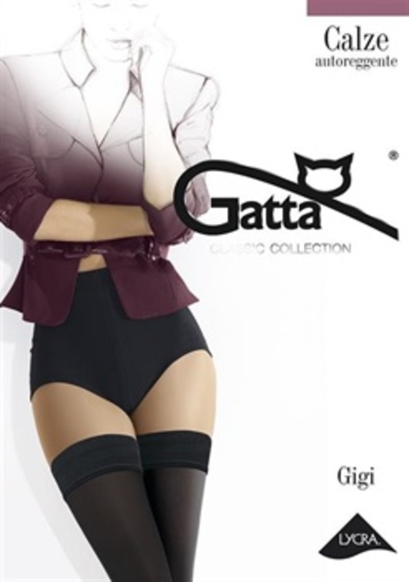 Dámské samodržící punčochy GIGI -04 60 DEN - GATTA