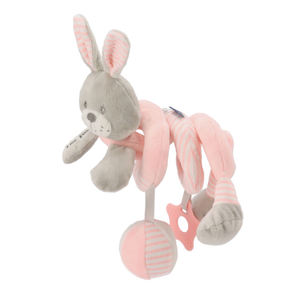 Hračka na postýlku Spirála Baby Mix - králík - růžová