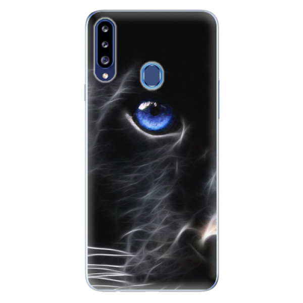 Odolné silikonové pouzdro iSaprio - Black Puma - Samsung Galaxy A20s