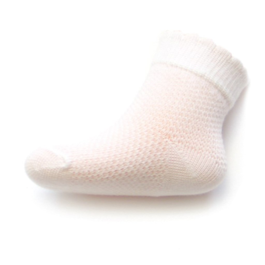 Kojenecké ponožky se vzorem New Baby - bílá/80 (9-12m)
