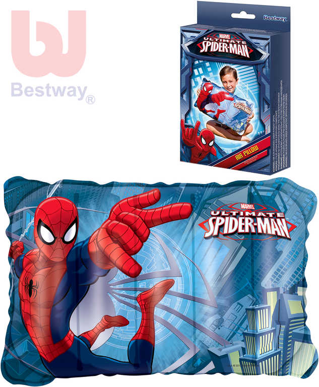 BESTWAY Polštář dětský nafukovací do vody Spiderman 98013