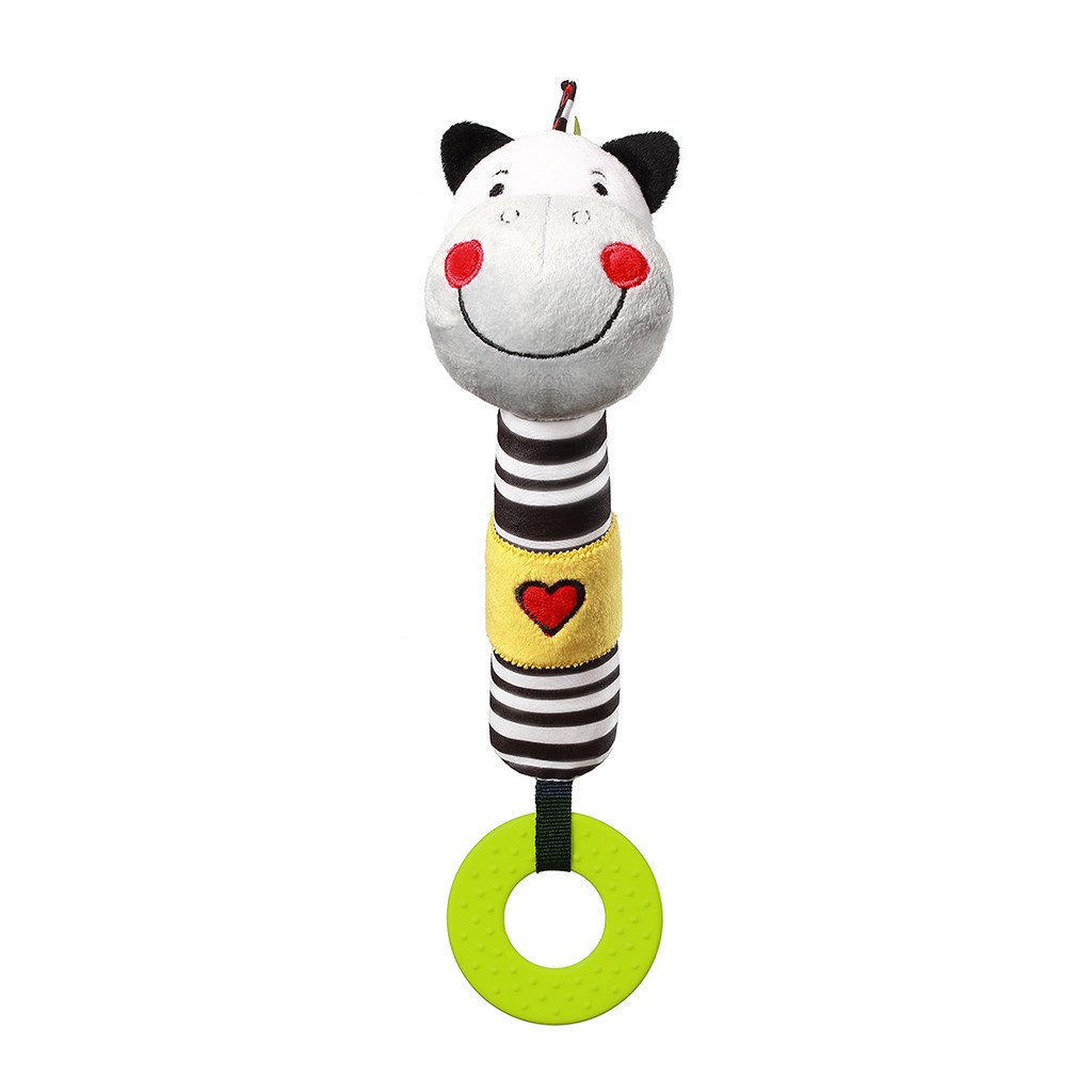 Plyšová pískací hračka s kousátkem Baby Ono zebra Zack - dle obrázku