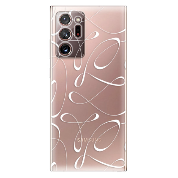 Odolné silikonové pouzdro iSaprio - Fancy - white - Samsung Galaxy Note 20 Ultra