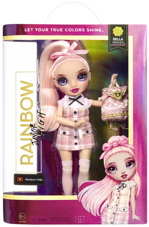 RAINBOW HIGH Junior Fashion Bella Parker módní panenka s oblečky a doplňky