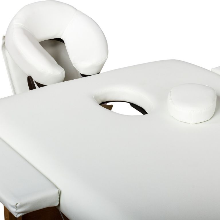 Přenosné masážní lehátko DELUXE MOVIT bílé 185 x 80 cm