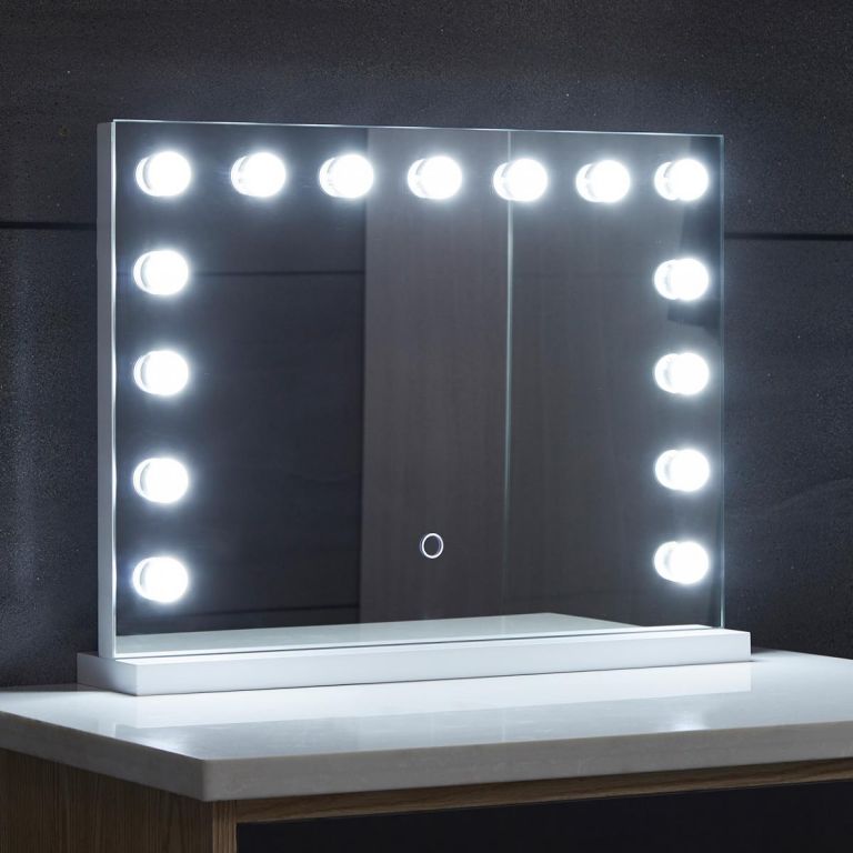 Aquamarin Koupelnové LED zrcadlo Holywood, 58 x 43 cm