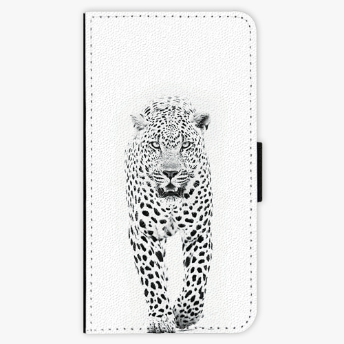 Flipové pouzdro iSaprio - White Jaguar - Lenovo Moto G4 / G4 Plus