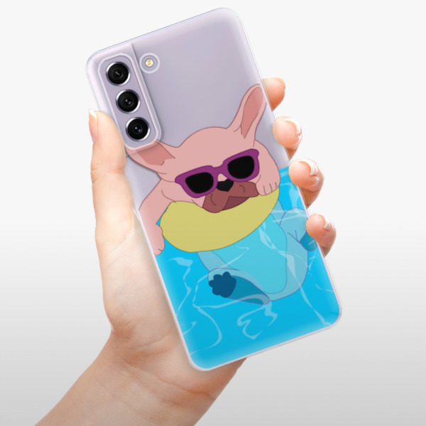 Odolné silikonové pouzdro iSaprio - Swimming Dog - Samsung Galaxy S21 FE 5G