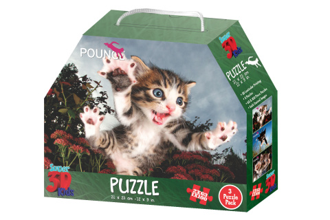 3D Puzzle Koťata 3v1